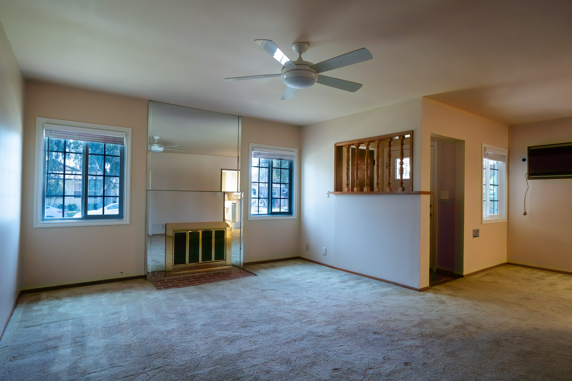 Living room before editing